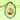 Avocado with green background with avocado oil