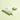 Skincare product with green and white design on a light green background