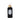 Black bottle of cleanser with gold cap on a white background